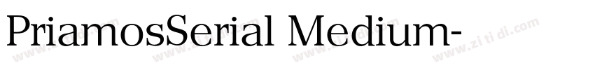 PriamosSerial Medium字体转换 PriamosSerial Medium字体转换